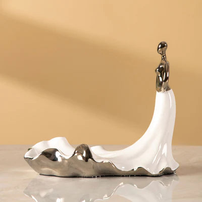 Elegant Lady Ceramic Wine Holder