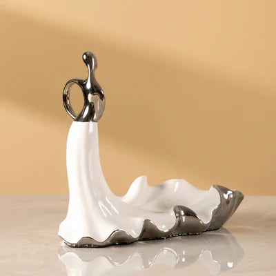 Elegant Lady Ceramic Wine Holder